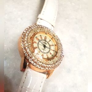 White Bling Watch